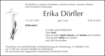 Anzeige von Erika Dörfler von MGO