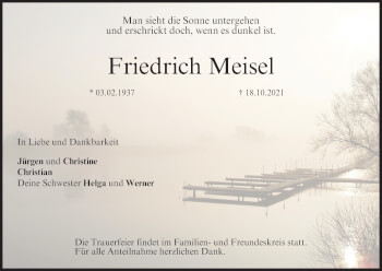 Anzeige von Friedrich Meisel von MGO