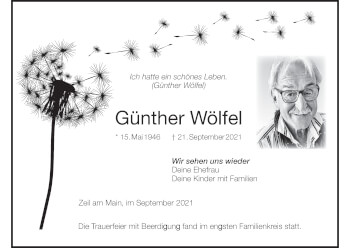 Anzeige von Günther Wölfe von MGO