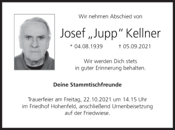 Anzeige von Josef Kellner von MGO
