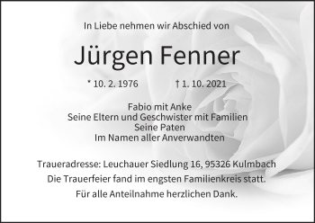 Anzeige von Jürgen Fenner von MGO