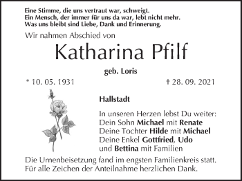 Anzeige von Katharina Pfilf von MGO