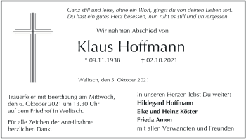 Anzeige von Klaus Hoffmann von MGO