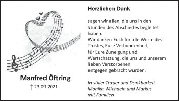 Anzeige von Manfred Öftring von MGO