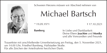Anzeige von Michael Bartsch von MGO