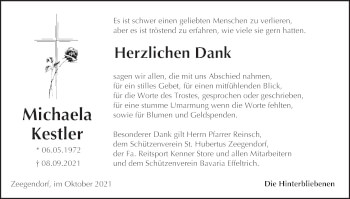 Anzeige von Michaela Kestler von MGO