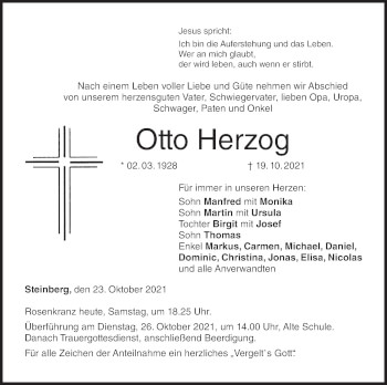 Anzeige von Otto Herzog von MGO