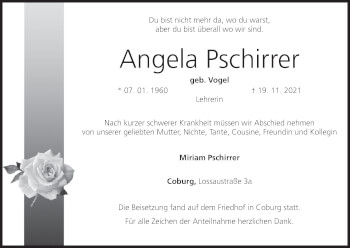 Anzeige von Angela Pschirrer von MGO