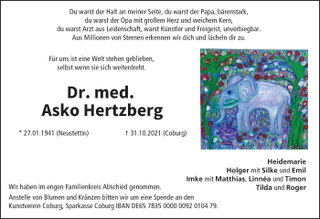 Anzeige von Asko Hertzberg von MGO