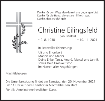 Anzeige von Christine Eilingsfeld von MGO