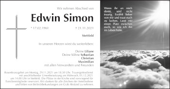 Anzeige von Edwin Simon von MGO