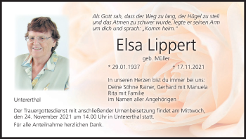 Anzeige von Elsa Lippert von MGO