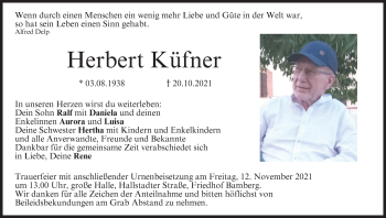 Anzeige von Herbert Küfner von MGO