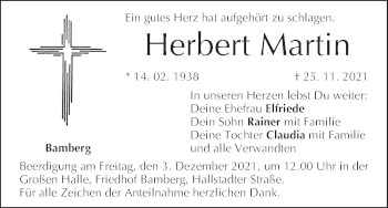 Anzeige von Herbert Martin von MGO