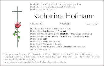 Anzeige von Katharina Hofmann von MGO