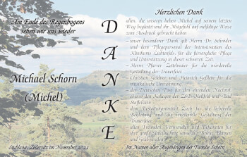 Anzeige von Michael Schorn von MGO