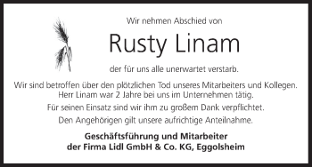 Anzeige von Rusty Linam von MGO