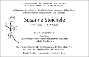 Anzeige von Susanne Steichele von MGO