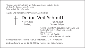 Anzeige von Veit Schmitt von MGO