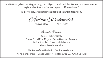 Anzeige von Anton Strohmeier von MGO