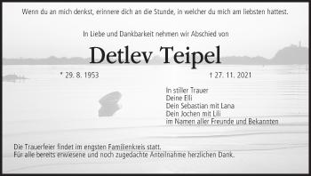 Anzeige von Detlev Teipel von MGO