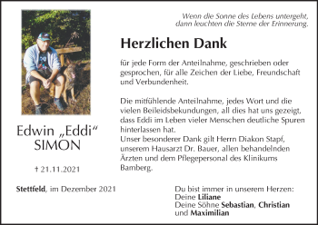 Anzeige von Edwin Simon von MGO