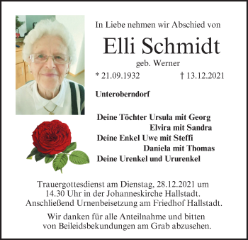 Anzeige von Elli Schmidt von MGO