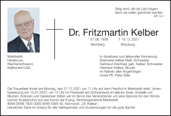 Anzeige von Fritzmartin Kelber von MGO