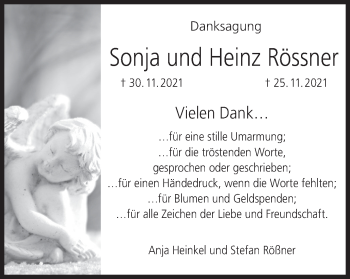 Anzeige von Heinz Rössner von MGO