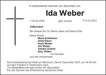 Anzeige von Ida Weber von MGO