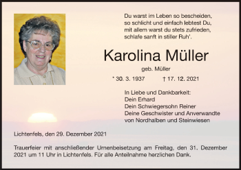 Anzeige von Karolina Müller von MGO