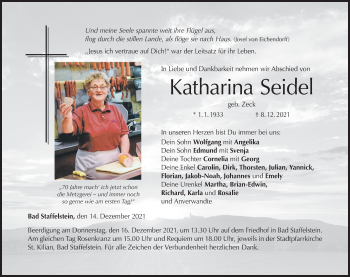 Anzeige von Katharina Seidel von MGO