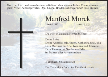 Anzeige von Manfred Morck von MGO