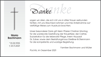 Anzeige von Maria Bachmann von MGO