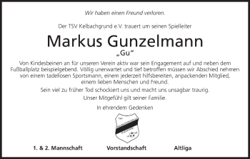 Anzeige von Markus Gunzelmann von MGO
