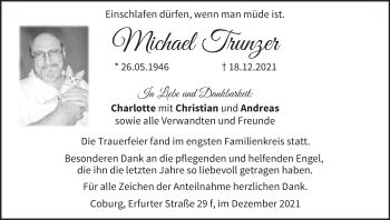 Anzeige von Michael Trunzer von MGO