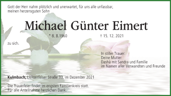 Anzeige von Michael Günter Eimert von MGO