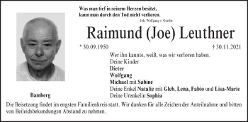 Anzeige von Raimund Leuthner von MGO