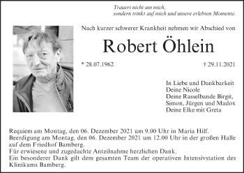 Anzeige von Robert Öhlein von MGO