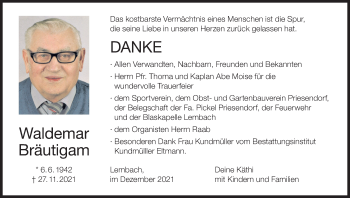 Anzeige von Waldemar Bräutigam von MGO