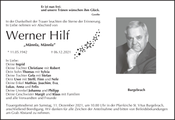 Anzeige von Werner Hilf von MGO
