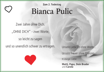 Anzeige von Bianca Pulic von MGO