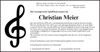Anzeige von Christian Meier von MGO
