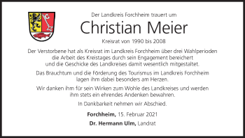 Anzeige von Christian Meier von MGO