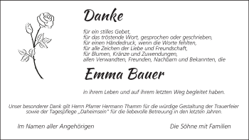 Anzeige von Emma Bauer von MGO
