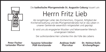 Anzeige von Fritz Lieb von MGO