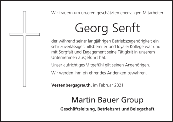 Anzeige von Georg Senft von MGO