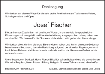 Anzeige von Josef Fischer von MGO