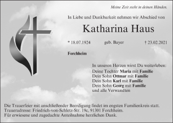 Anzeige von Katharina Haus von MGO