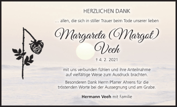 Anzeige von Margareta Veeh von MGO